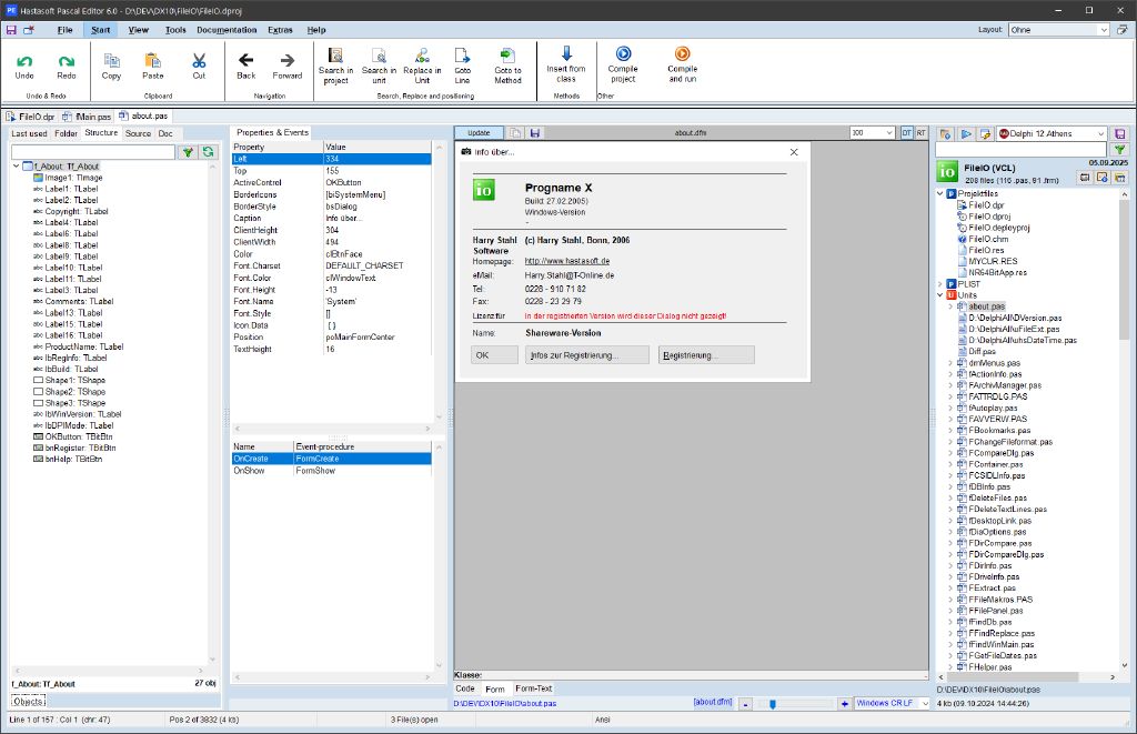 Pascal-Editor Text